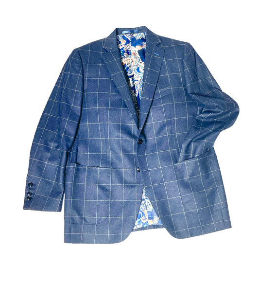 windowpane flannel sportcoat